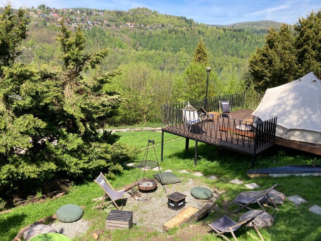 Glampspace - Szlak Beskidzki Hotel เมียดซิบรอดจิ บิอัลสแก ภายนอก รูปภาพ